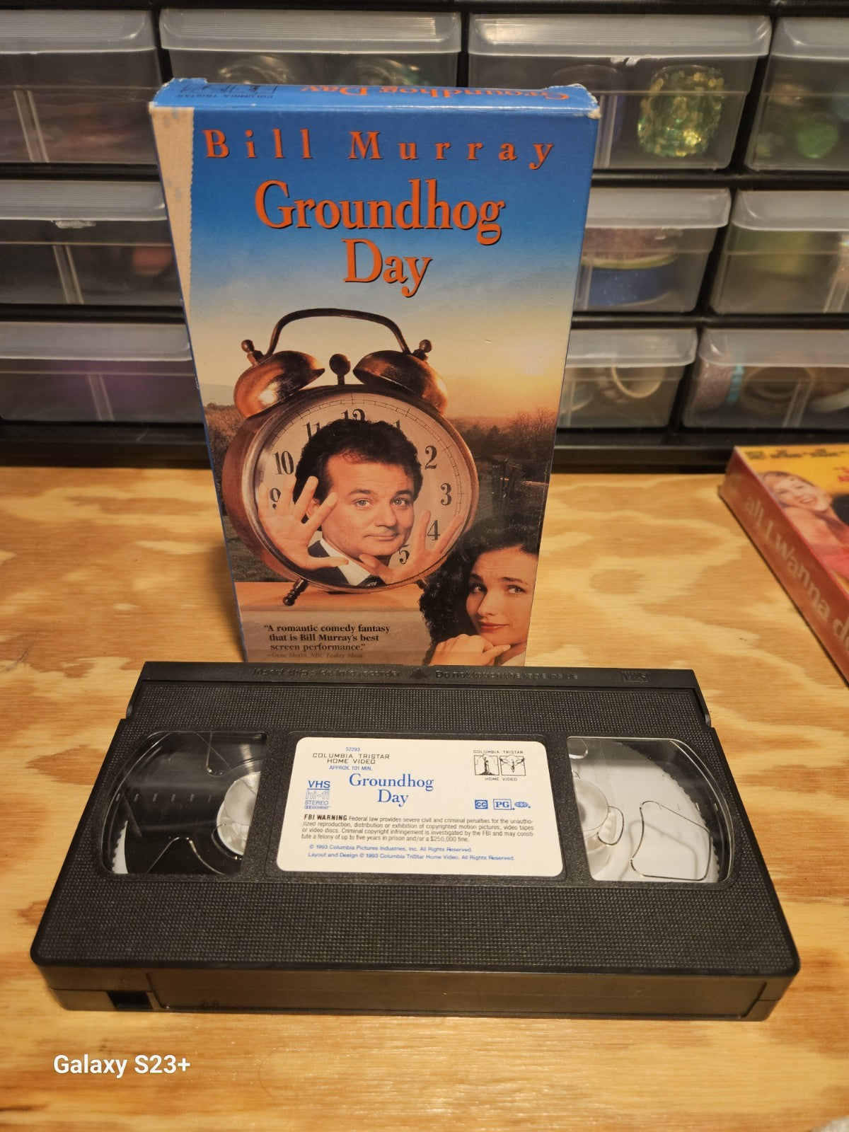 RomCom VHS Set Groundhog, Look Who's Talking, Ferris Bueller, Date with An Angel