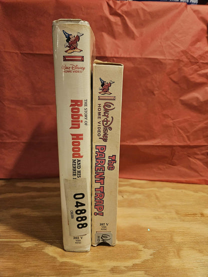 The Story of Robin Hood and his Merrie Men / The Parent Trap VHS set