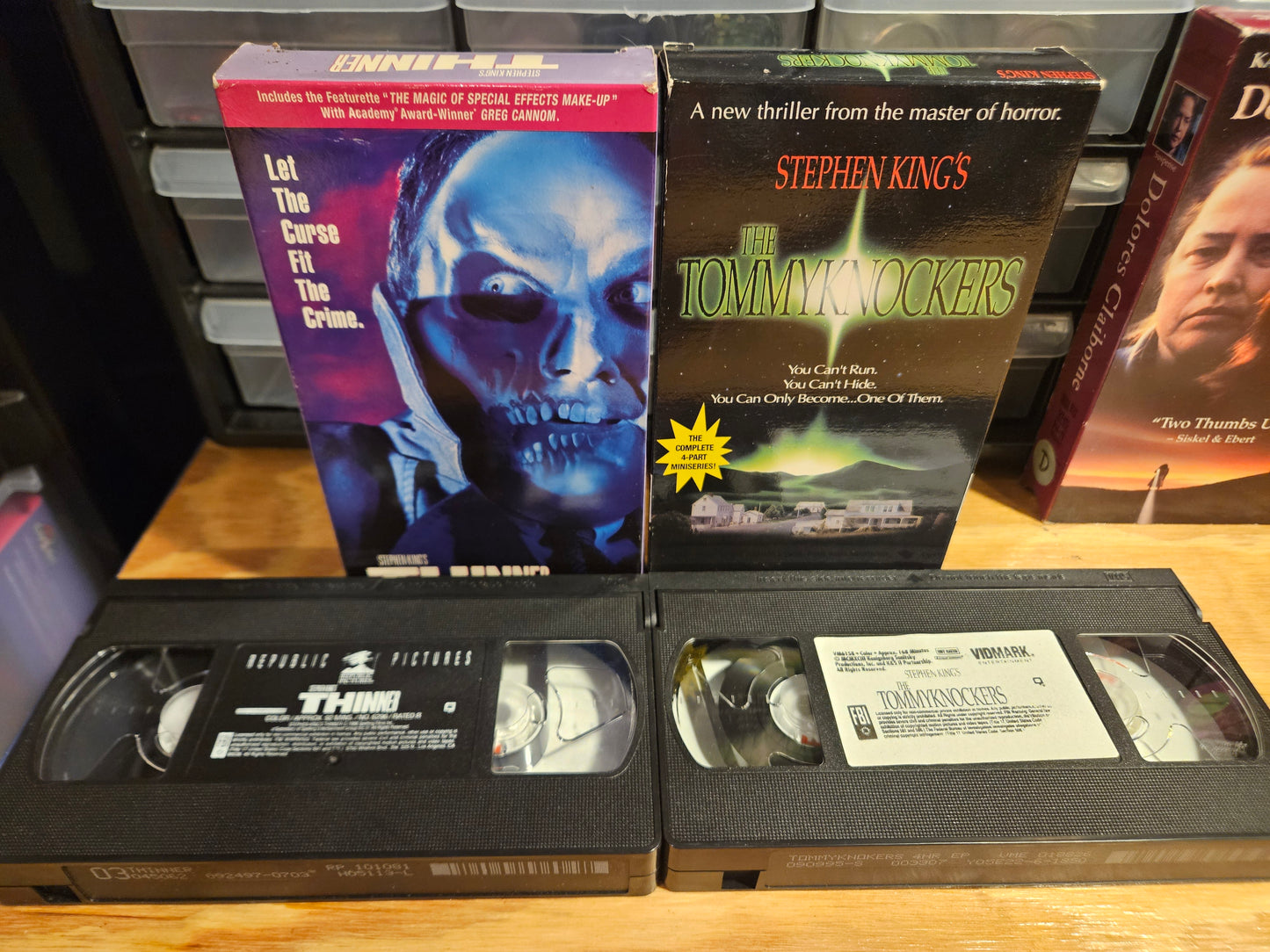 Stephen King VHS Set Cat's Eye, Thinner, Graveyard Shift, Dead Zone, Misery, Firestarter, Horror