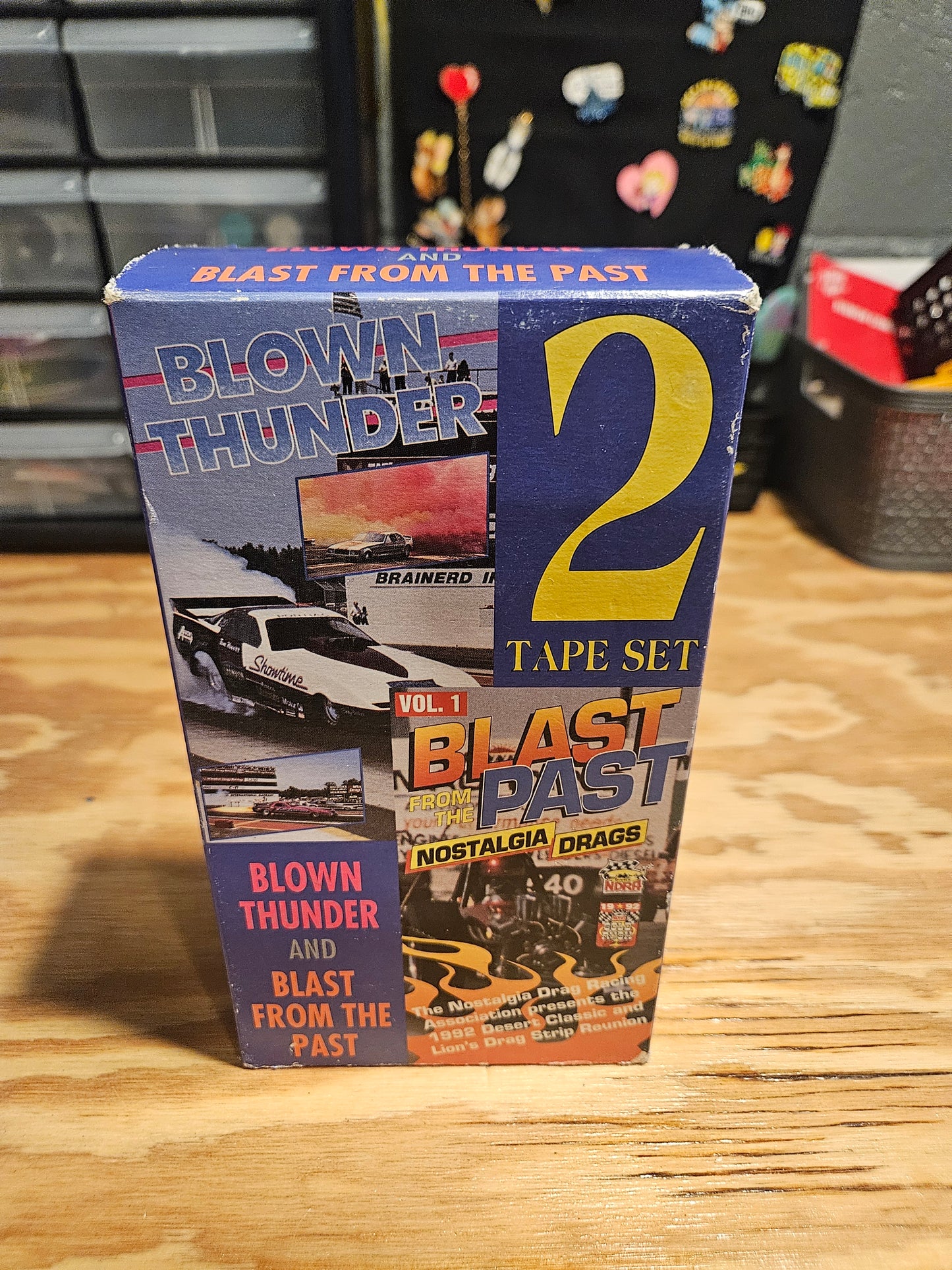 Blown Thunder and Blast from the Past Vol 1 VHS 2 Tape Set Drag Racing