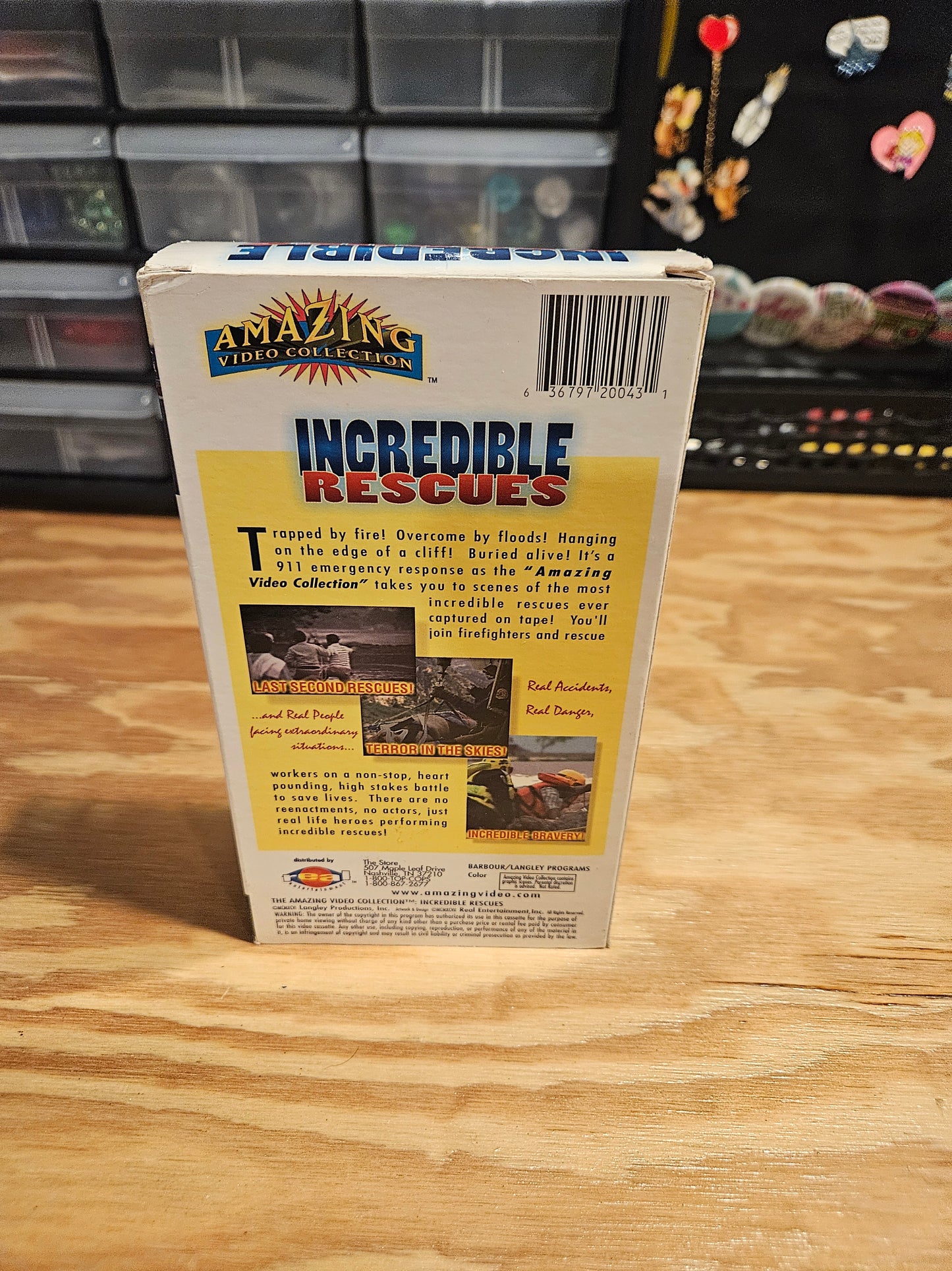 Incredible Rescues VHS Amazing Video Collection, Reality TV