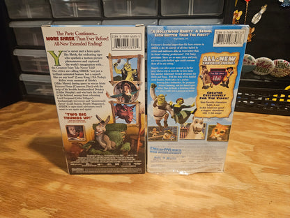 Shrek & Shrek 2 VHS Set