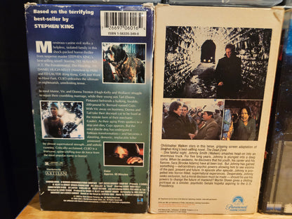 Stephen King VHS Set Cat's Eye, Thinner, Graveyard Shift, Dead Zone, Misery, Firestarter, Horror