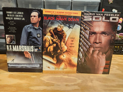 U.S. Marshals, Black Hawk Down, Solo VHS set, Military, War