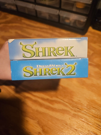 Shrek & Shrek 2 VHS Set