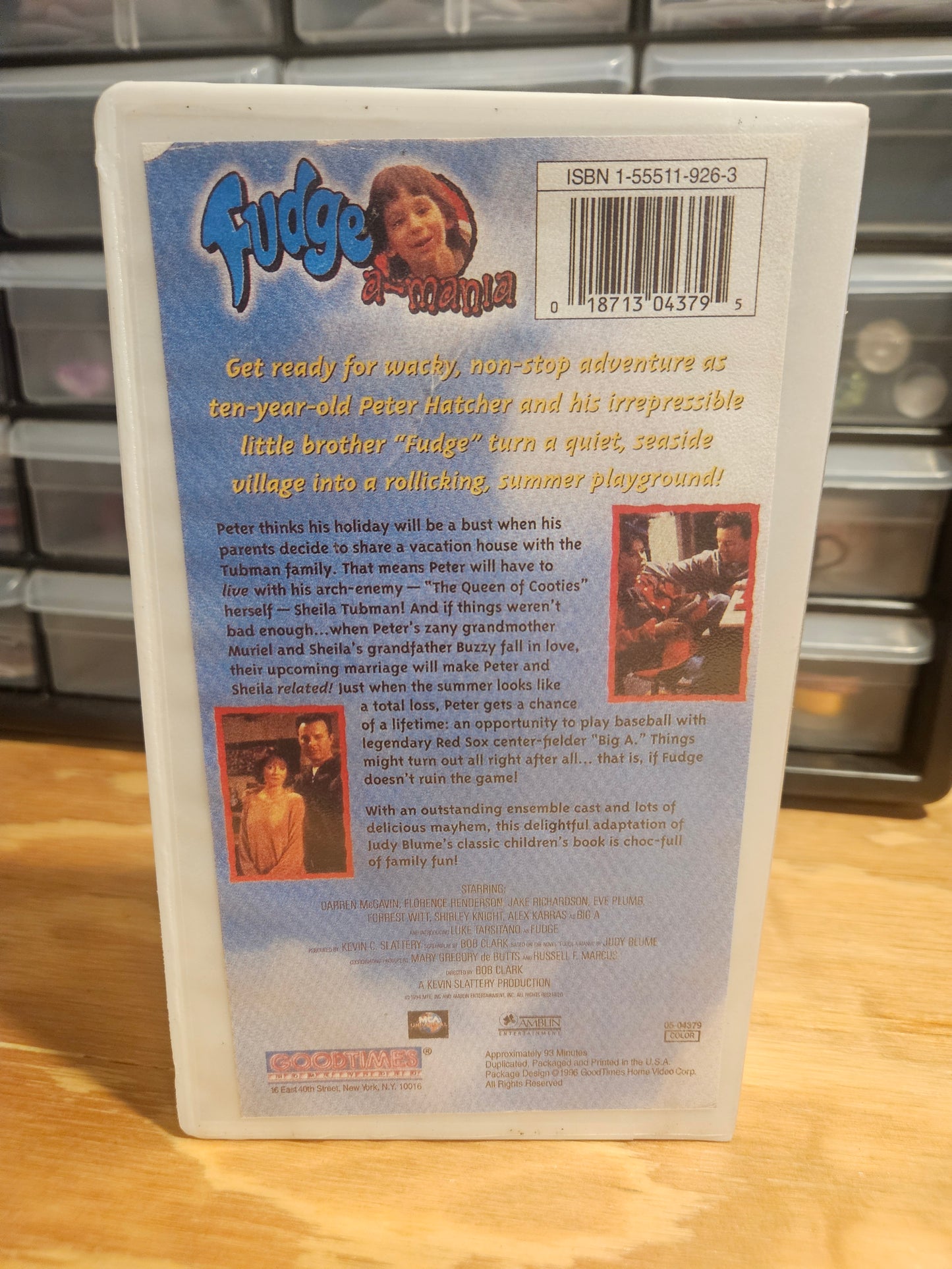Fudge A-Mania VHS Judy Blume, Goodtimes, MCA Universal, Amblin