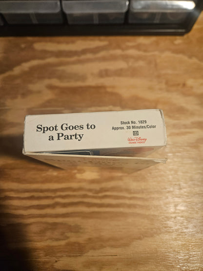 Spot Goes to a Party VHS with peek-a-boo flaps on case