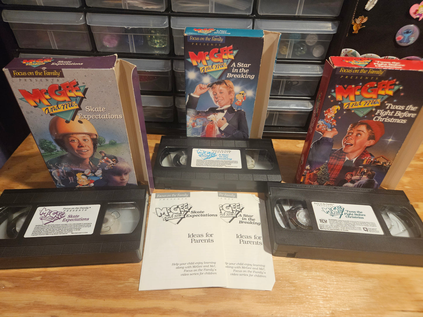 McGee and Me Skate Expectations, A Star in the Breaking, and Twas the Fight Before Christmas vhs set