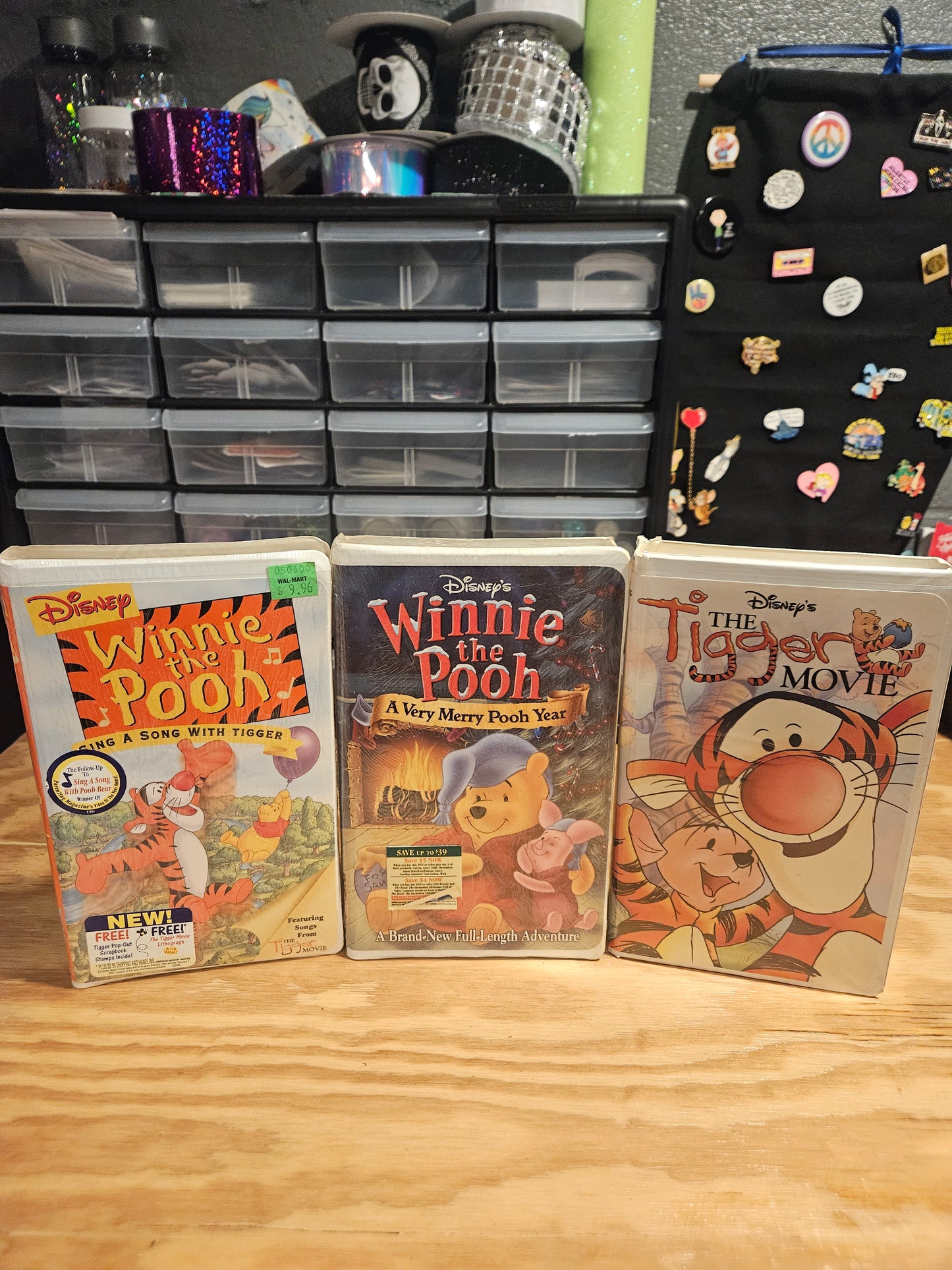 Winnie the Pooh VHS Set - Sing a Song with Tigger (NEW SEALED), A Very Merry Pooh Year (NEW SEALED), The Tigger Movie