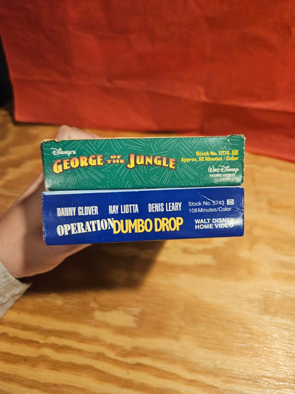 George of the Jungle & Operation Dumbo Drop VHS