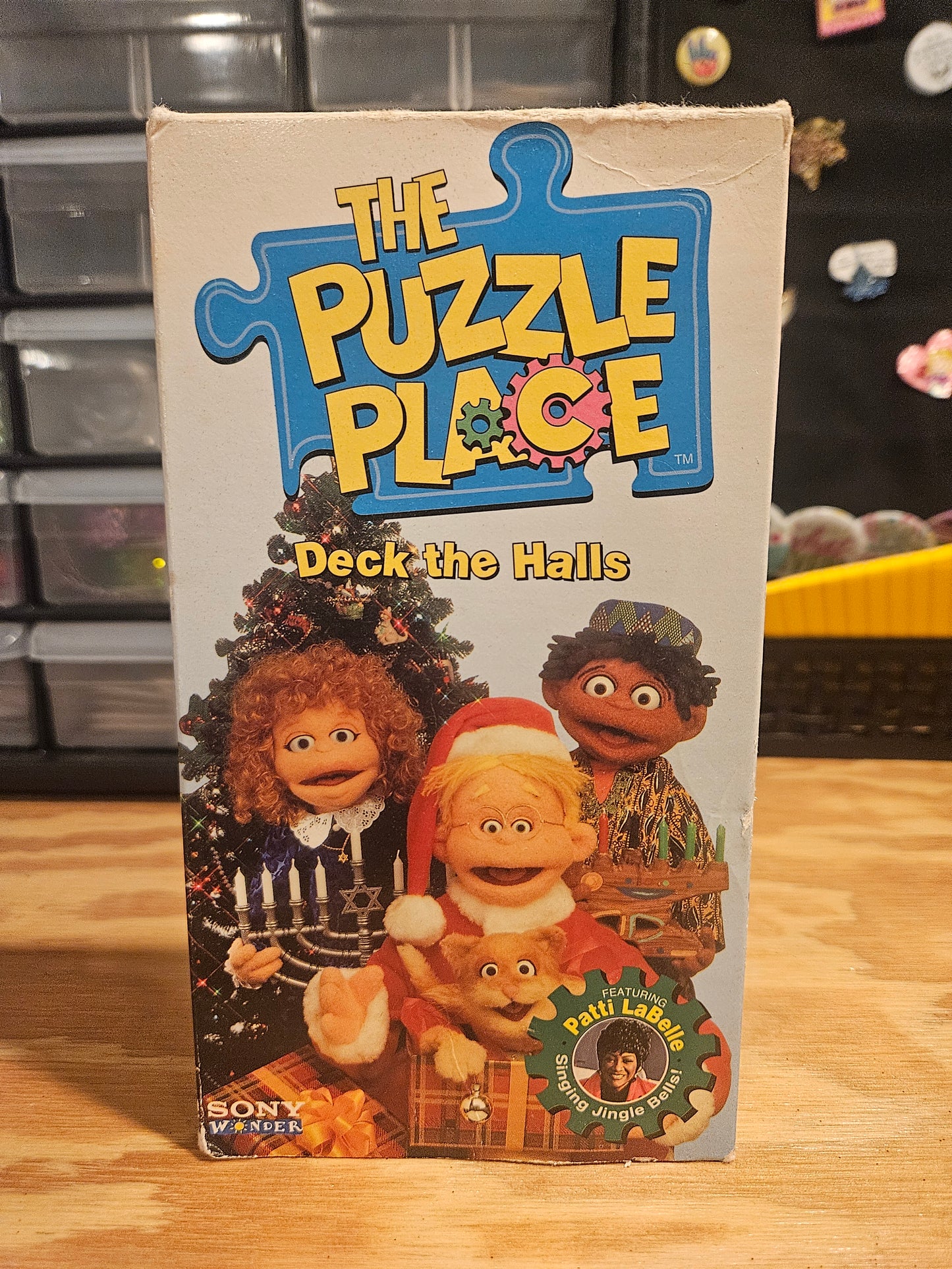 The Puzzle Place Deck The Halls VHS Sony Wonder, Patti LaBelle. Rare Tape