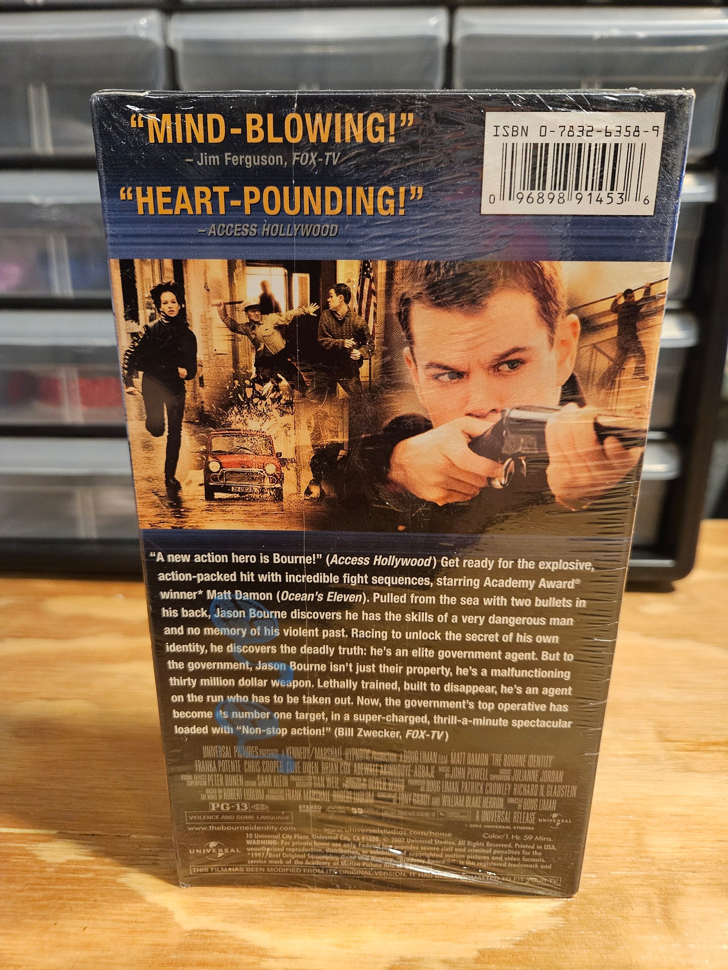 Bourne Identity VHS, Matt Damon SEALED