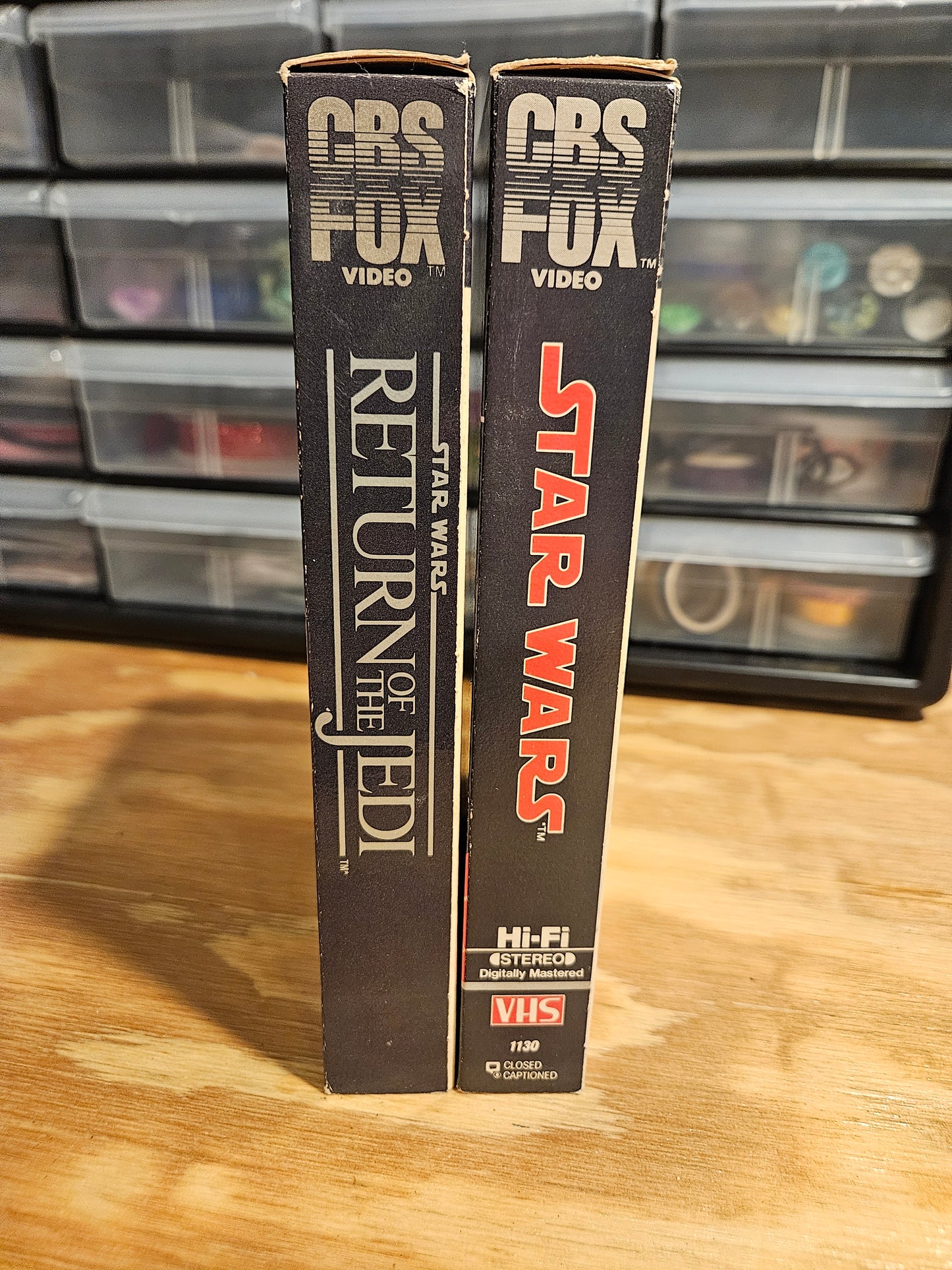 Star Wars and Return of the Jedi VHS, CBS FOX, Red Label