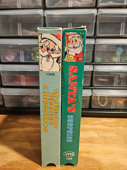 Santa VHS Set- Santa's Surprise and The Night Before Christmas