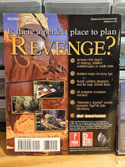Myst + Myst 3 Exile Vintage CD-ROM Games With Manuals & Strategy Guide Books
