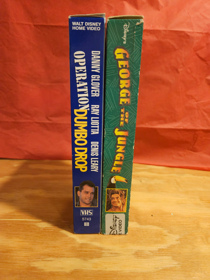 George of the Jungle & Operation Dumbo Drop VHS