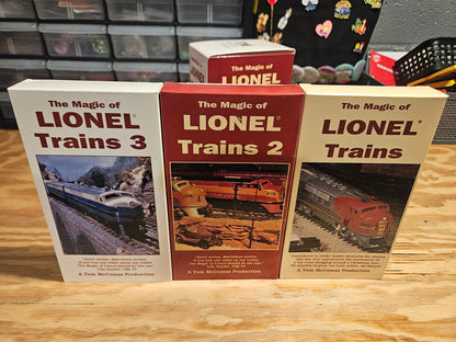 The Magic of Lionel Trains 1, 2, 3 VHS Set