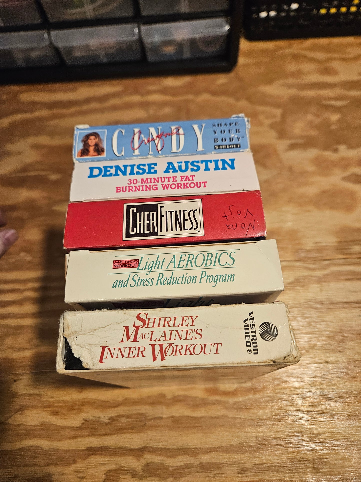 Cindy Crawford, Denise Austin, Cher Fitness, Jane Fonda, Shirley MacLaine Fitness / Workout Videos Vhs