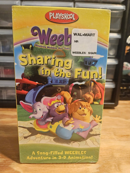 Weebles Sharing In The Fun, SEALED VHS