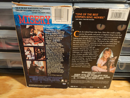 Stephen King VHS Set Cat's Eye, Thinner, Graveyard Shift, Dead Zone, Misery, Firestarter, Horror