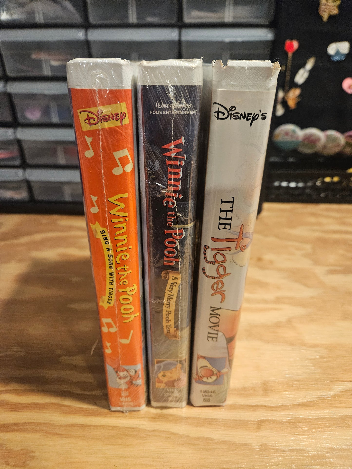 Winnie the Pooh VHS Set - Sing a Song with Tigger (NEW SEALED), A Very Merry Pooh Year (NEW SEALED), The Tigger Movie