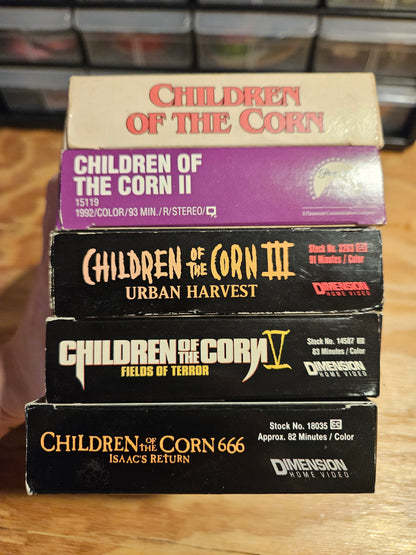 Children Of The Corn VHS Lot 1, 2, 3, 5, 666