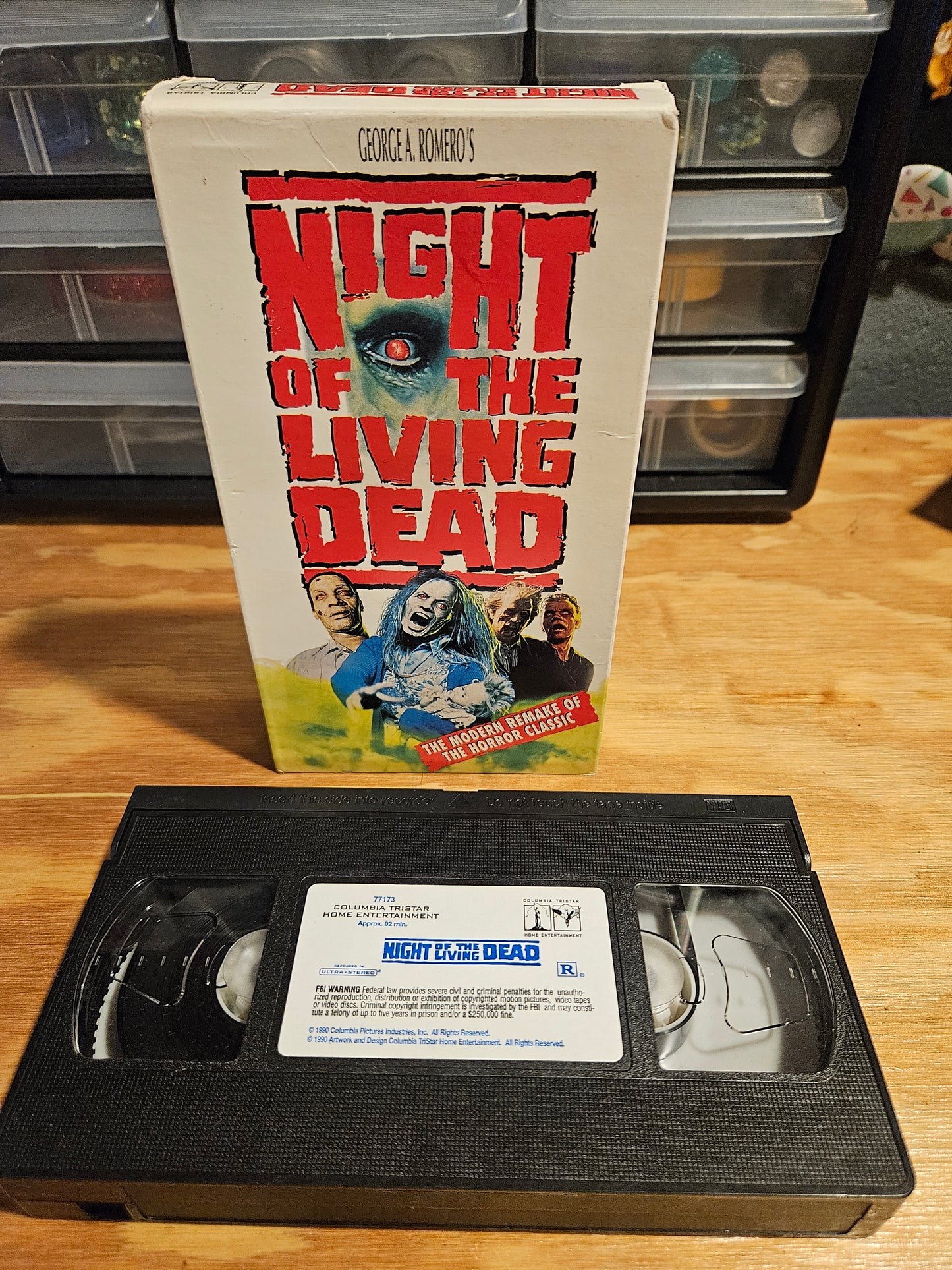 Night of the Living Dead VHS REMAKE, George Romero, Horror
