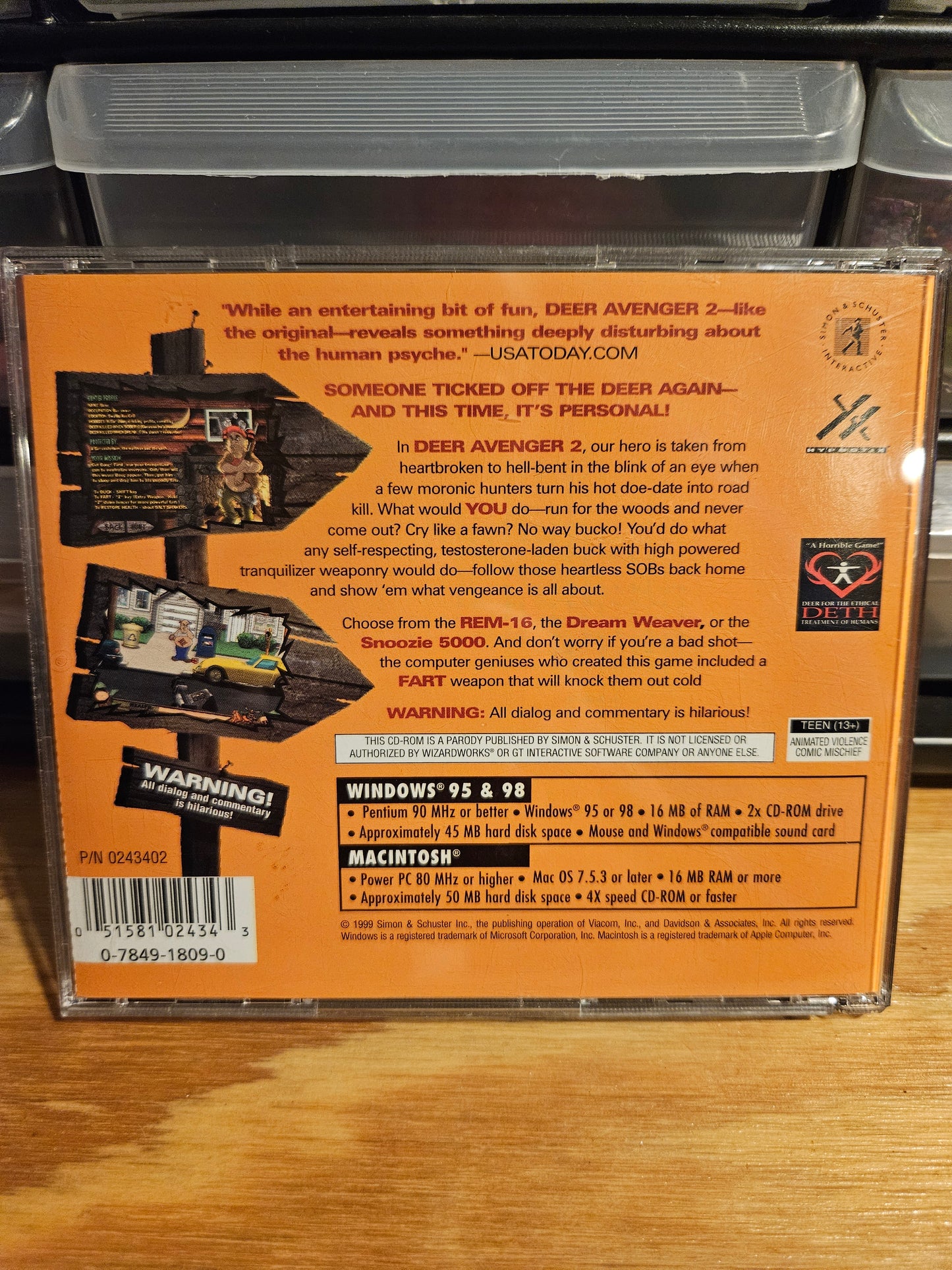 Deer Avenger 2 Windows/Macintosh CD-ROM