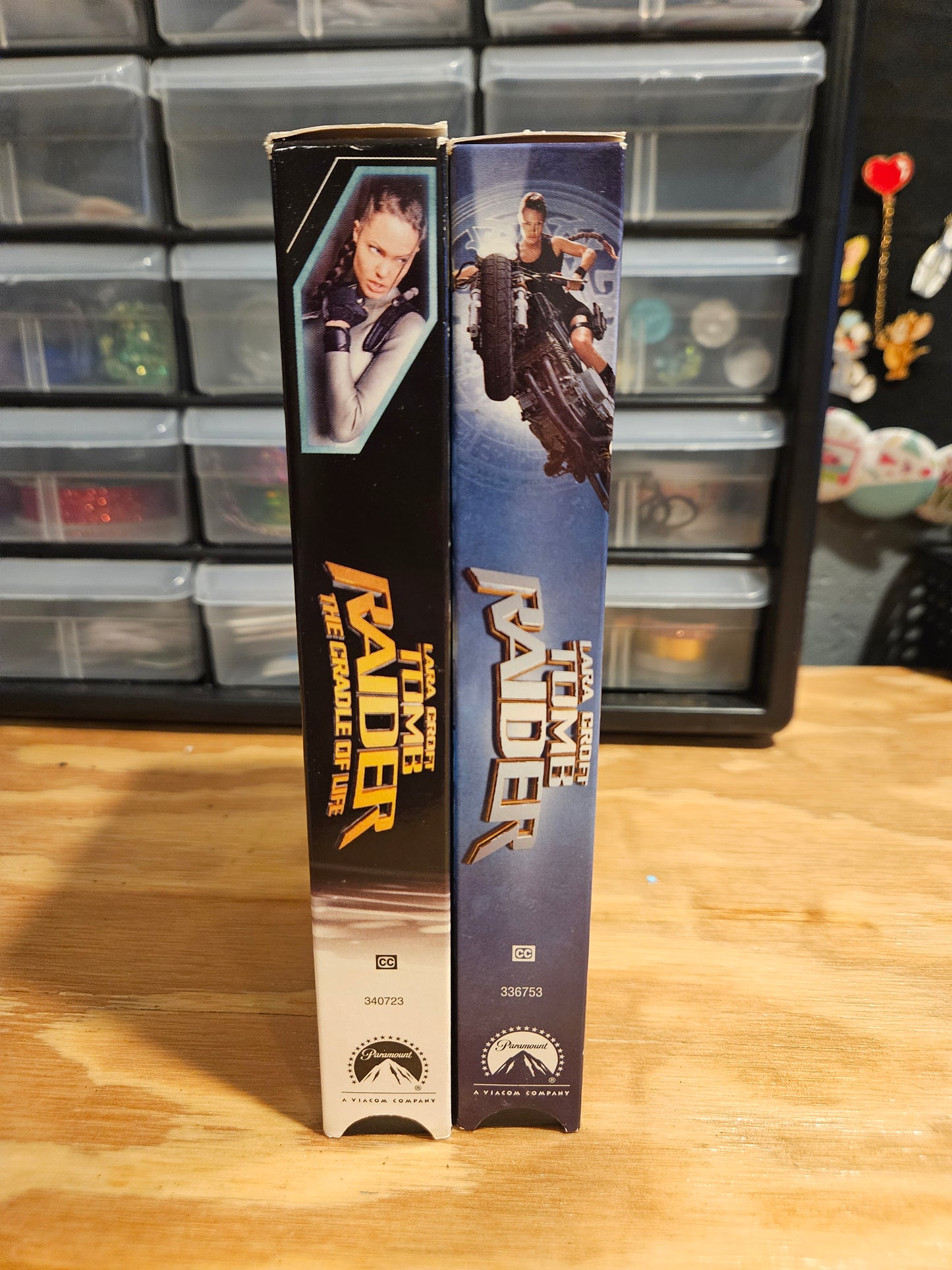 Lara Croft: Tomb Raider and Tomb Raider: The Cradle of Life VHS set