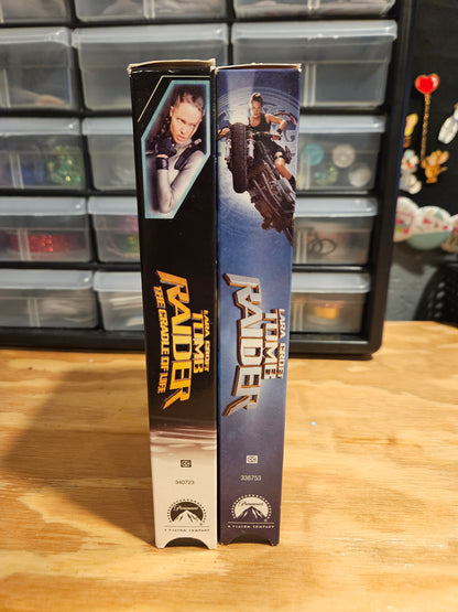 Lara Croft: Tomb Raider and Tomb Raider: The Cradle of Life VHS set