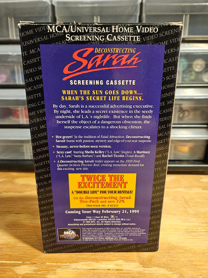 Deconstructing Sarah VHS SCREENER