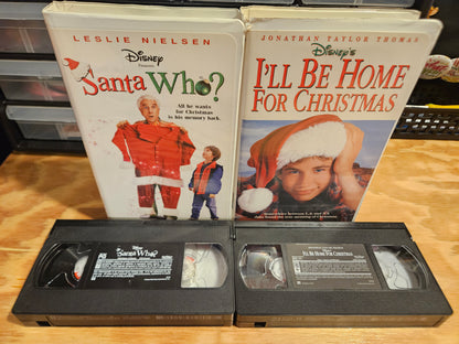 Disney's Santa Who? & I'll Be Home For Christmas VHS Set