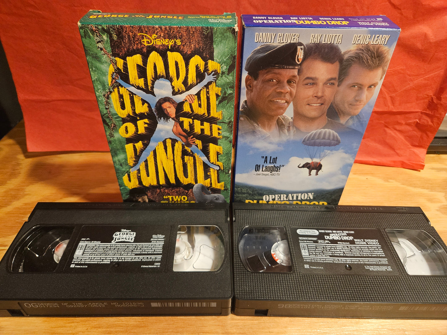 George of the Jungle & Operation Dumbo Drop VHS