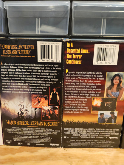 Children Of The Corn VHS Lot 1, 2, 3, 5, 666