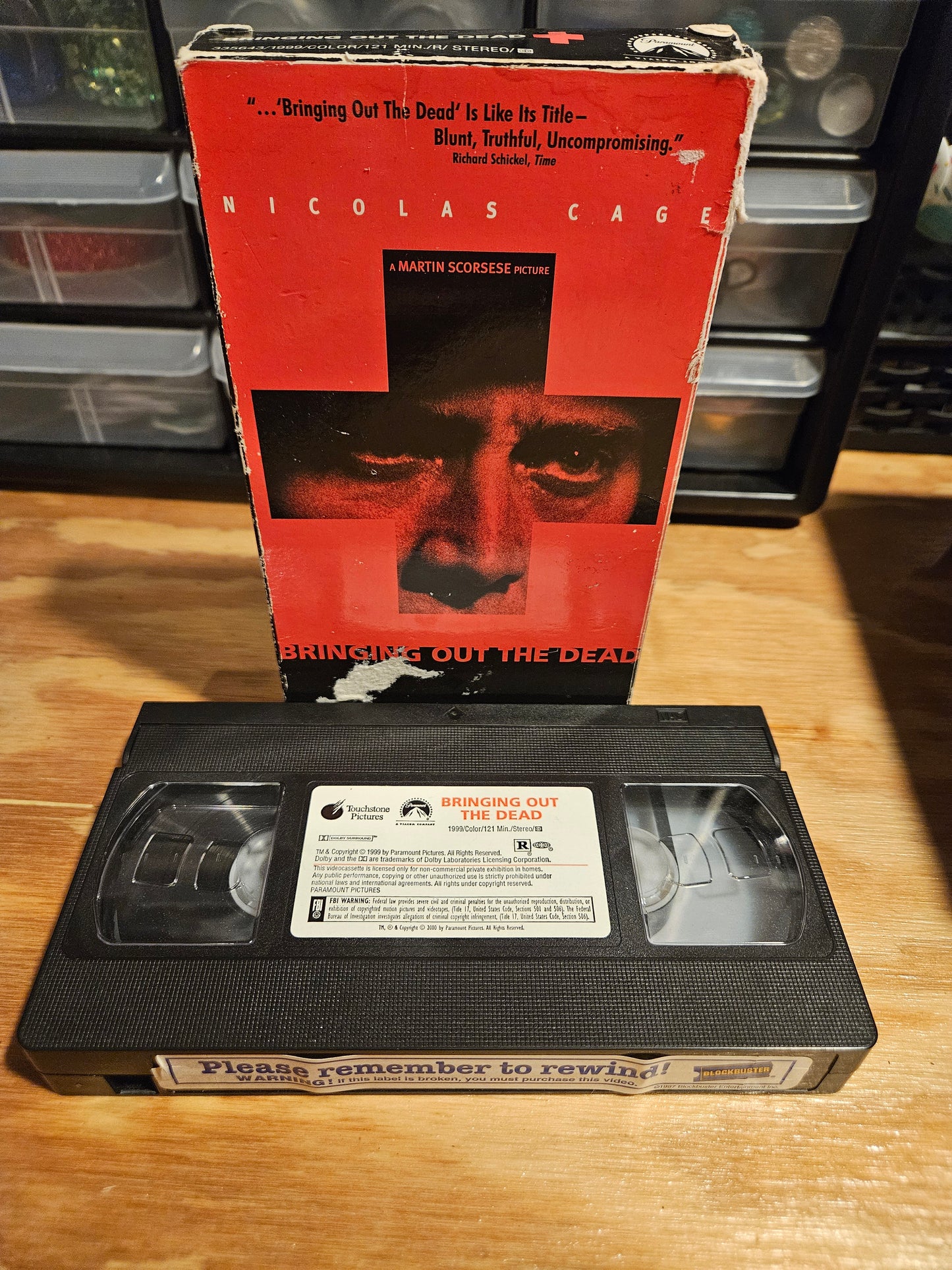 Bringing Out The Dead VHS, Nicolas Cage, Patricia Arquette