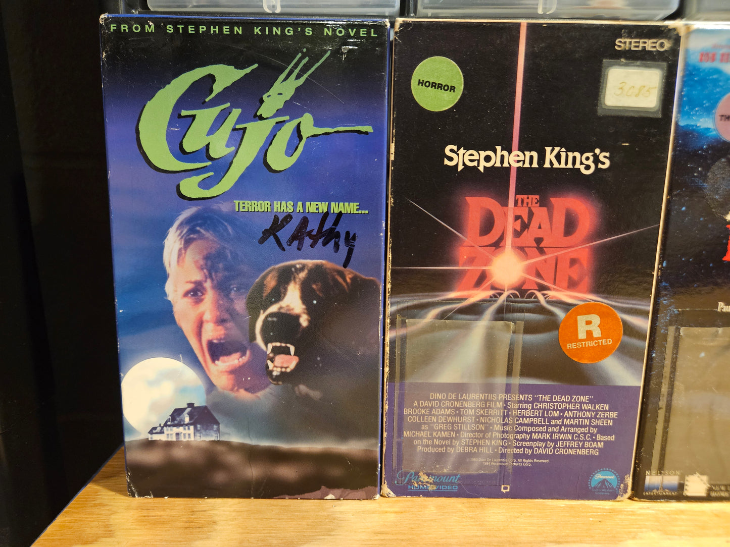 Stephen King VHS Set Cat's Eye, Thinner, Graveyard Shift, Dead Zone, Misery, Firestarter, Horror