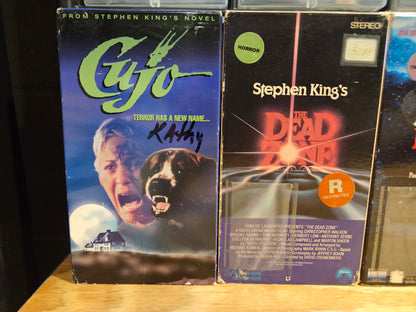 Stephen King VHS Set Cat's Eye, Thinner, Graveyard Shift, Dead Zone, Misery, Firestarter, Horror