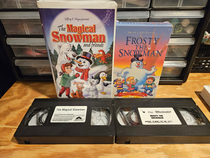 Frosty the Snowman and The Magical Snowman Set Christmas VHS