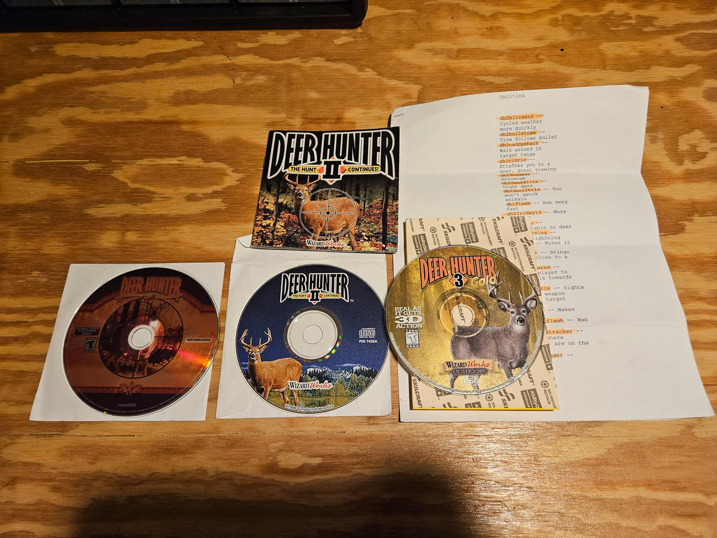 Deer Hunter 1, 2, 3 CD-ROM Games
