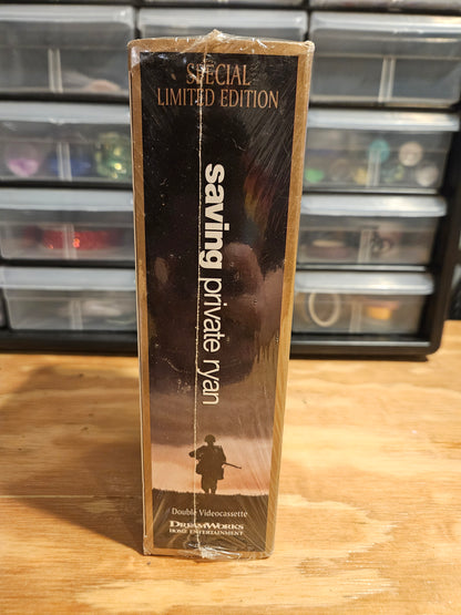 Saving Private Ryan VHS 2 tape set, special limited edition, SEALED Steven Spielberg, Tom Hanks, Matt Damon, War