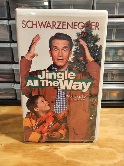 Jingle All The Way VHS Christmas, Arnold Schwarzenegger, Fox Video