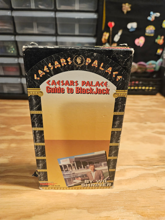 Caesars Palace Guide to BlackJack VHS By Wil Shriner
