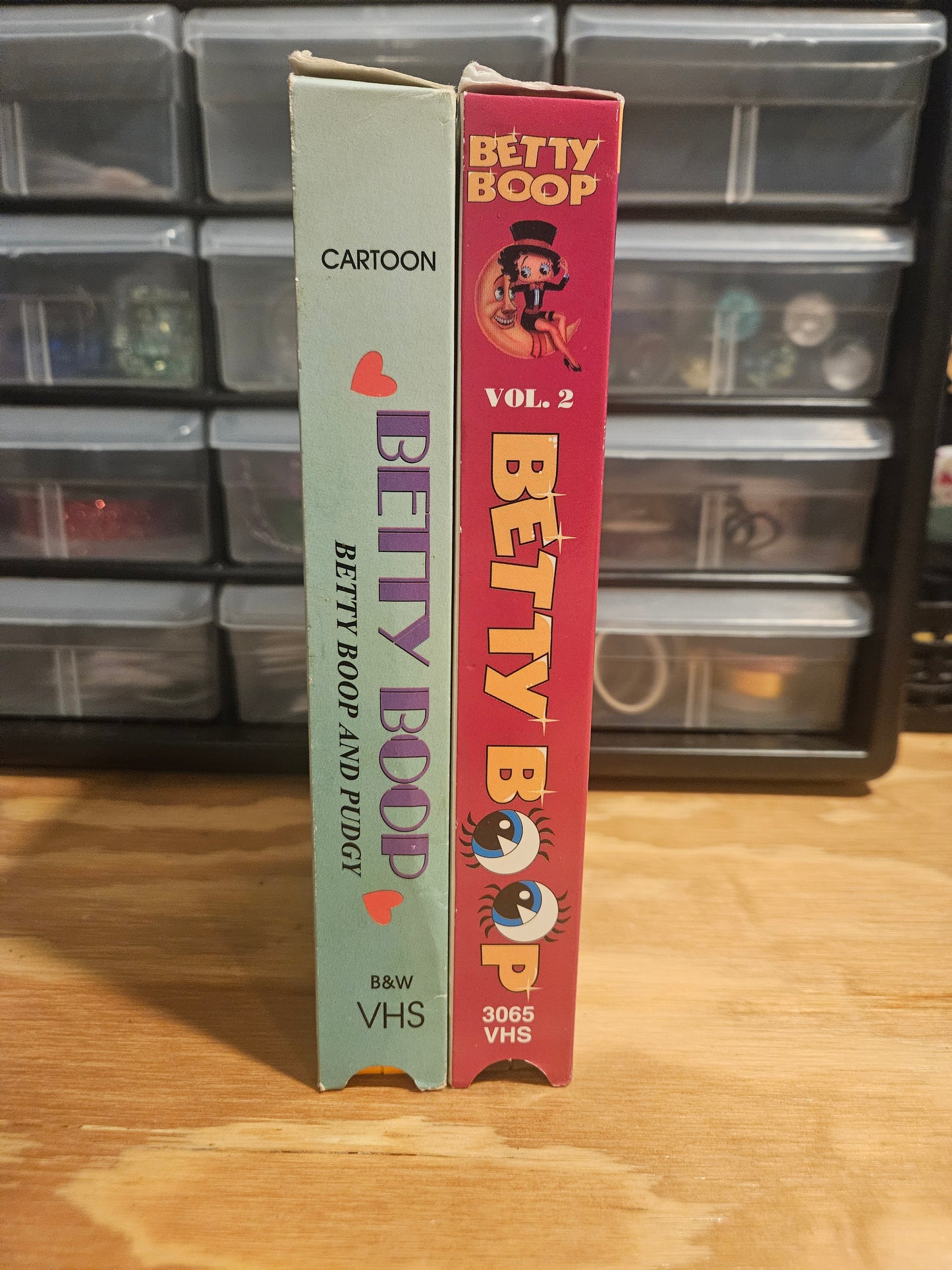 Betty Boop VHS Set of 2: Betty Boop and Pudgy + Betty Boop Vol 2