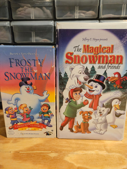 Frosty the Snowman and The Magical Snowman Set Christmas VHS