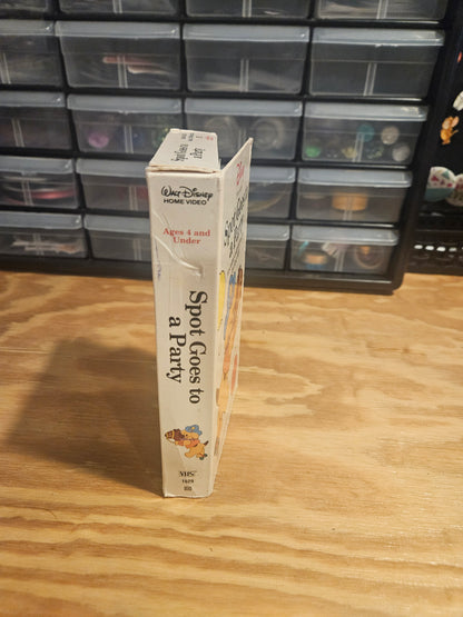 Spot Goes to a Party VHS with peek-a-boo flaps on case