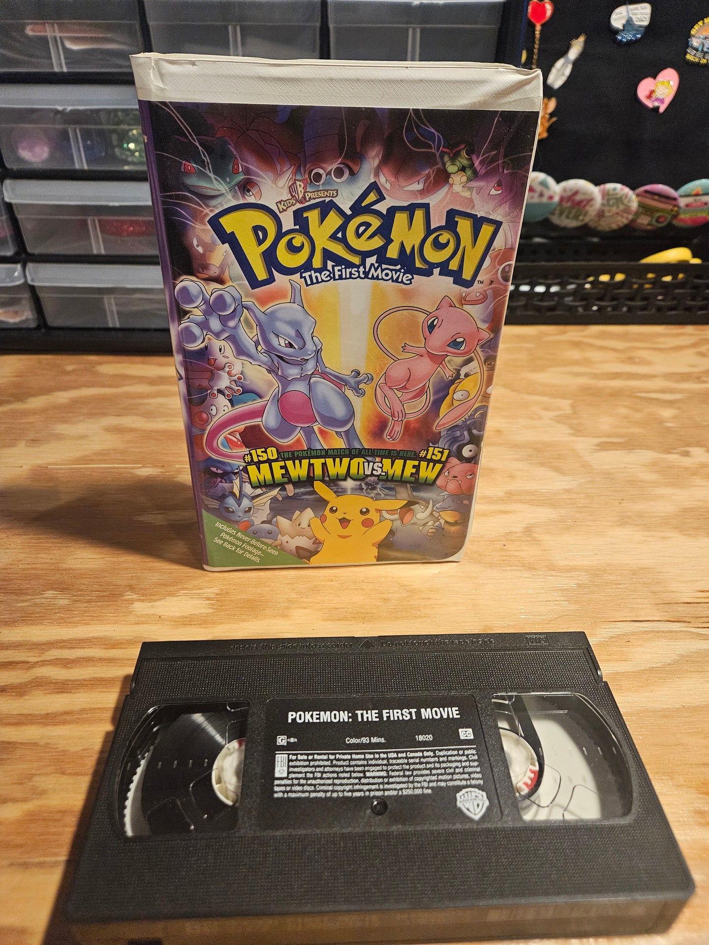 Pokémon The First Movie Mewtew vs Mew VHS
