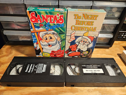 Santa VHS Set- Santa's Surprise and The Night Before Christmas