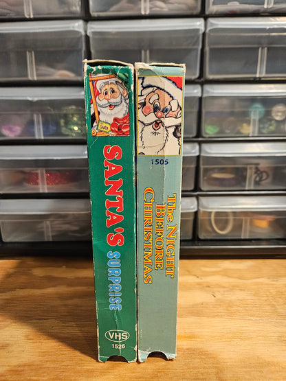 Santa VHS Set- Santa's Surprise and The Night Before Christmas