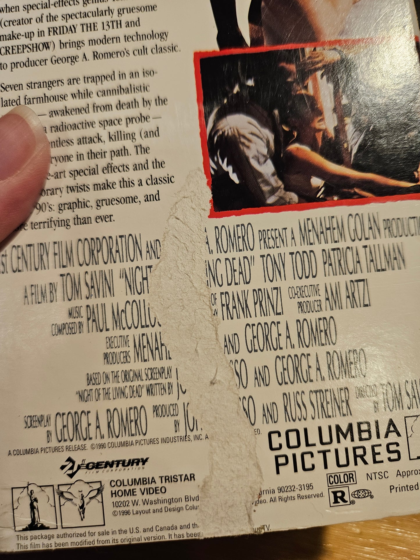 Night of the Living Dead VHS REMAKE, George Romero, Horror