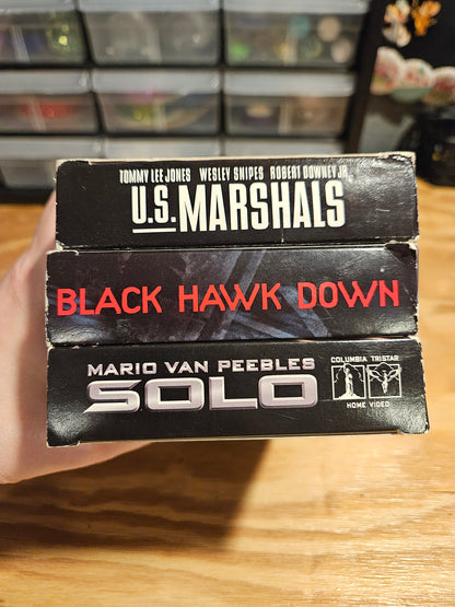U.S. Marshals, Black Hawk Down, Solo VHS set, Military, War